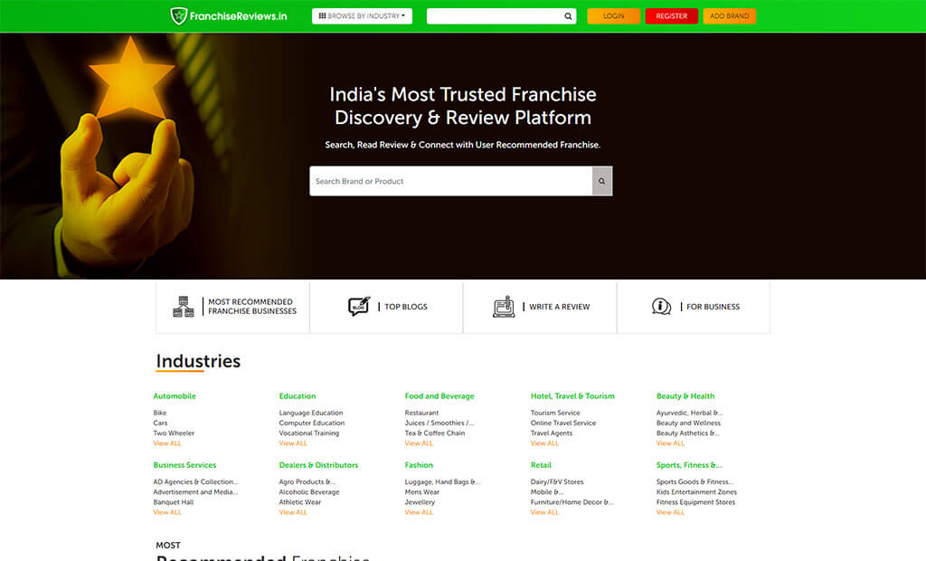 Franchise Listing Reviews
