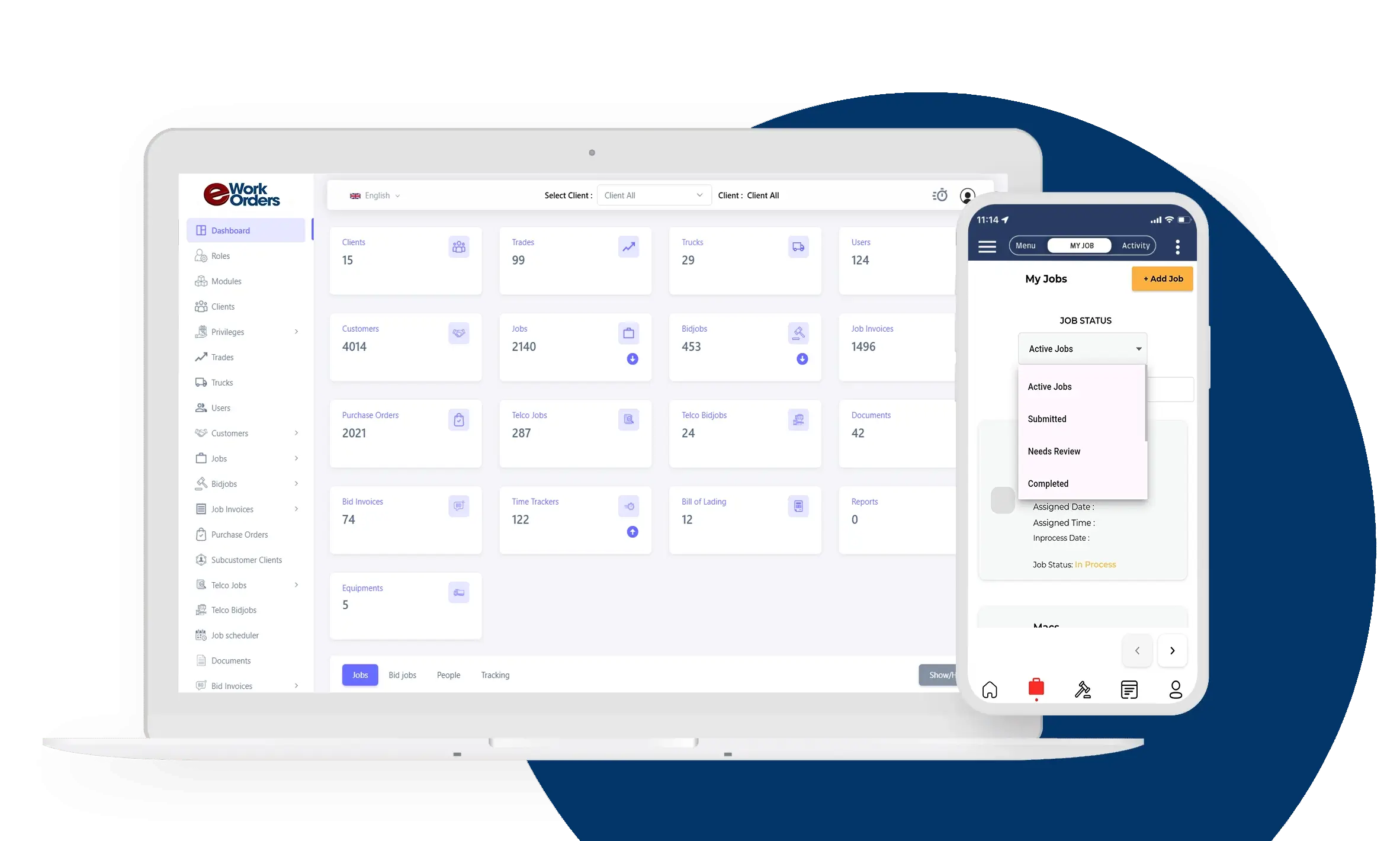 Job & Work Order Management CRM